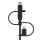 Belkin Kabel 3w1 USB-A na Lightning, microUSB, USB-C, 1m, czarny - 1330471 - zdjęcie 2